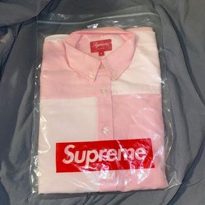 Men’s supreme Oxford patchwork shirt